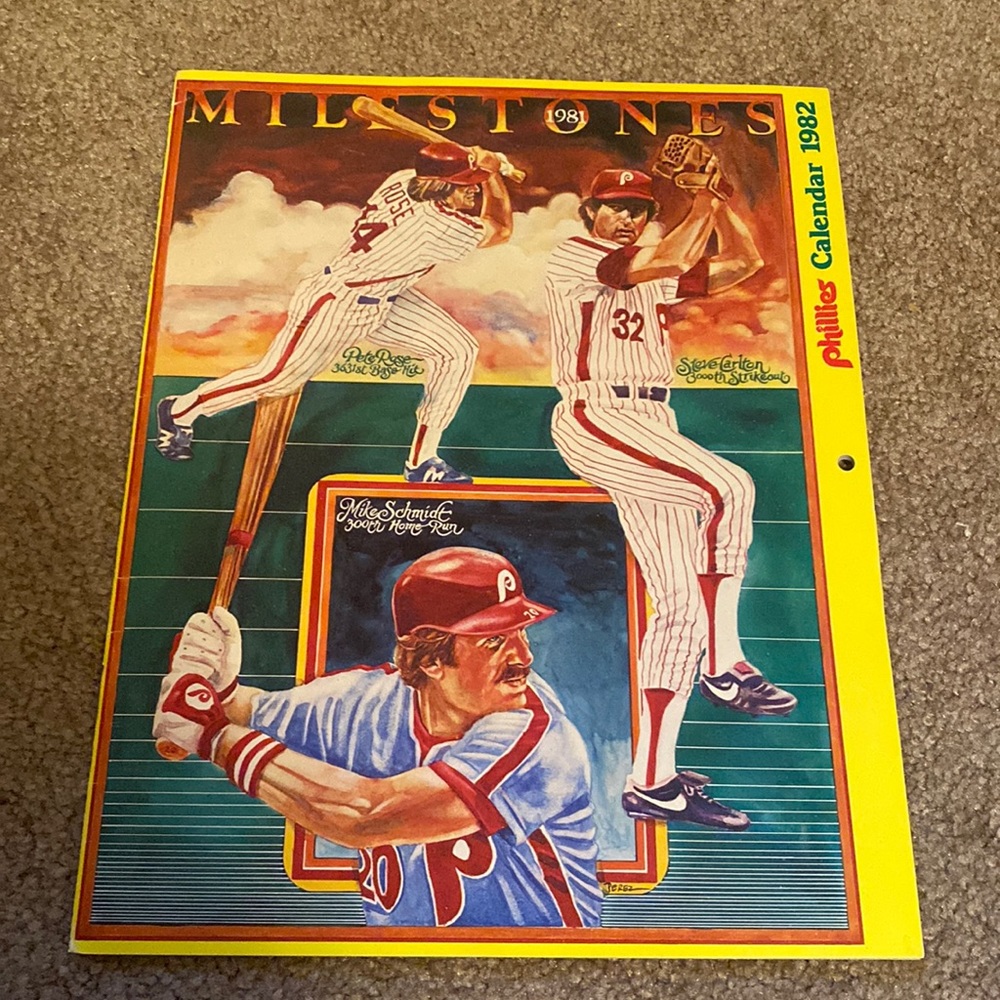 1982 Vintage Phillies Calendar
